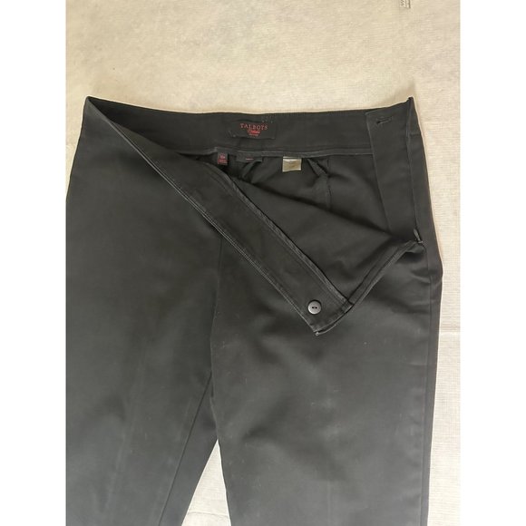 TALBOTS Collection PETITES 10P Womens Black office casual pants STRETCH Cotton - Picture 4 of 9